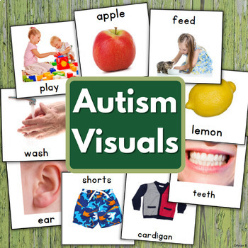 Preview of Autism Visuals Communication Picture Cards Nonverbal Students Speech Therapy