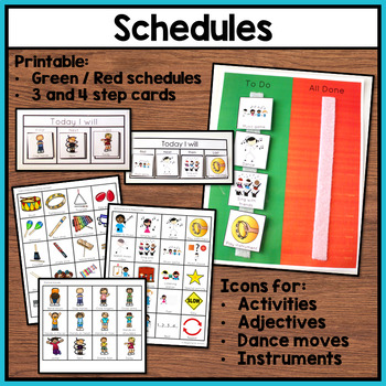 Autism Visuals - Music Visual Supports, Schedules, Communication ...
