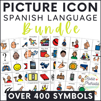 Preview of Autism Visuals - Printable PCS Boardmaker Picture Icons BUNDLE - Spanish