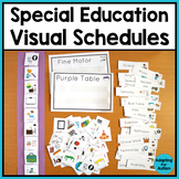 Special Education and Autism Visual Schedules with Editabl