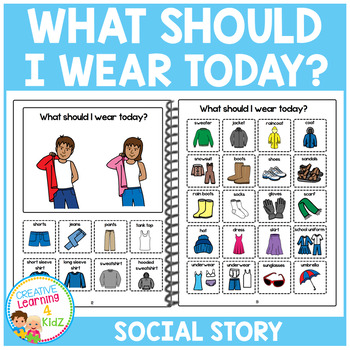 Uitgelezene Social Story What Should I Wear Today? Book Autism by Creative AR-75