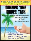 Autism Work Binder with Data: Counting to 20 SUMMER THEME 