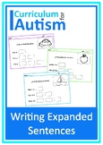 Writing Expanded Sentences with Prompts Worksheets Autism 