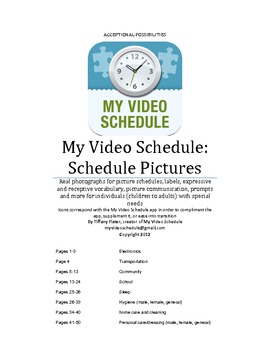 Preview of Autism and special needs Schedule picture cards