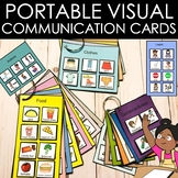 Portable visual communication cards for autism