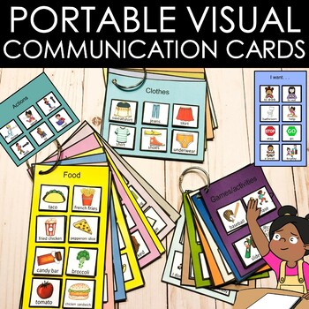 Visual Communication Cards Autism Daily Living Scheduling Pec ADHD You Cut Them 