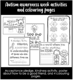 Autism awareness day/week activities and colouring pages