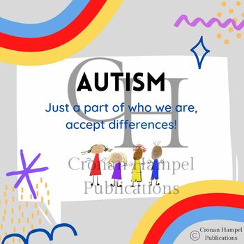 Autism graphic - accept differences by TeacherPublications | TPT