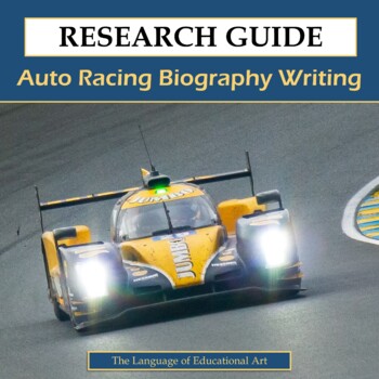 Preview of Auto Racing Biography Research Paper Project — Secondary PE ELA — CCSS Rubric