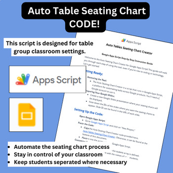 Preview of Auto Tables Seating Chart