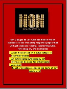 Preview of Nonfiction (Topic) and Autobiography, Biography, Memoir Book Reports (Bundle)