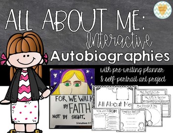 Preview of All About Me - Interactive Autobiography Book for Intermediate Grades