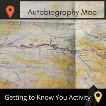 Preview of Autobiography Map Activity with Rubric