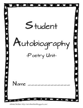 Preview of Autobiography Poetry Unit