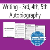 Autobiography Questionnaire - 3rd, 4th, 5th Grade Writing