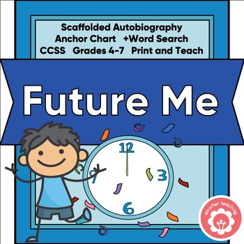 Preview of Autobiography of the Future Me Scaffolded Unit CCSS Grades 4-7 Print and Teach