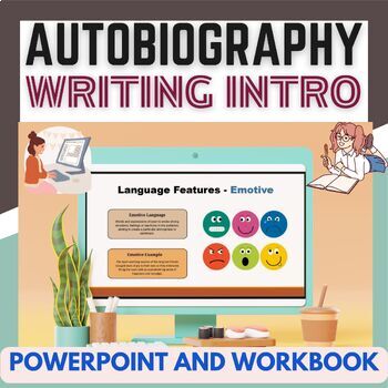 Preview of Autobiography Writing Introduction PowerPoint and Workbook - Print and Digital