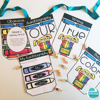 Autobiography Writing Project! MY TRUE COLORS | TpT