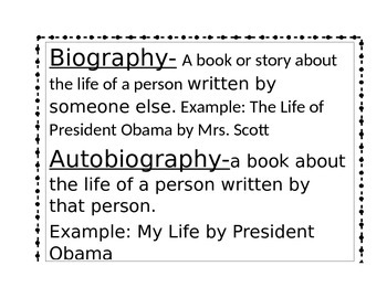 what is an autobiography and biography