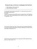 Autobiography of My Dead Brother- Quote Analysis Pair Work