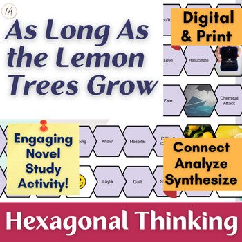 Preview of As Long as the Lemon Trees Grow Hexagonal Thinking Activity for Novel Study