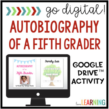 Preview of Autobiography of a Fifth Grader: A Google Slides™ Memory Book Project