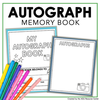 Autograph Book, End of the Year Activities