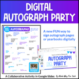 Autograph Pages | Yearbook Signing | Digital End of Year A
