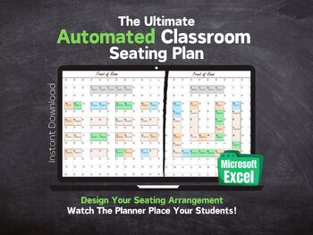 Preview of Automated Classroom Seating Plan Tool | Customizable Seating Arrangement - Excel
