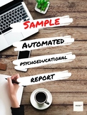 Automated Psychoeducational Report **FREE SAMPLE**