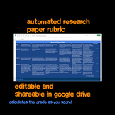 Automated Research Paper Rubric