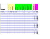 Automatic Calculation Field Trip Money Collection Sheet