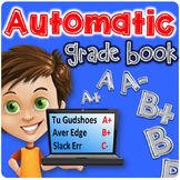 Automatic Grade Book | Excel Grade Book | Number Grades AN