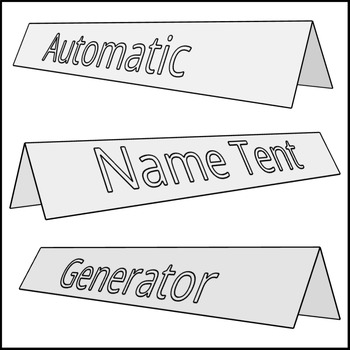 Preview of Automatic Name Tent Creator