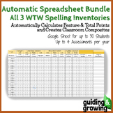 Automatic Spreadsheets Words Their Way All 3 Spelling Inve