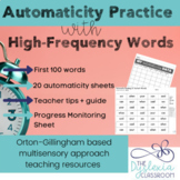 Automaticity Practice with High-Frequency Words
