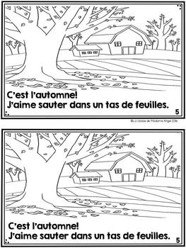 Automne: A French Emergent Reader with Autumn (Fall) Activities