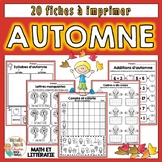 Automne Activités de Math et Littératie - French Fall Math