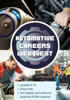 Preview of Automotive Career Exploration Webquest (Career In STEM Explorer)