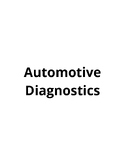 Automotive Diagnostics, automotive electrical engineering