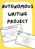 Autonomous Writing Project worksheet. Step by step guide f