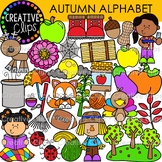 Autumn A-Z Clipart for Fall Vocabulary {Autumn Alphabet Clipart}
