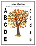 Autumn ABC Letter Matching Worksheets
