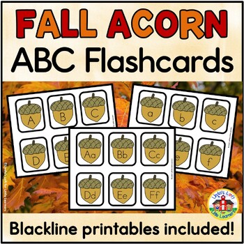 Fall Acorn Alphabet Flashcards by Linda's Loft for Little Learners