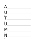 Autumn Acrostic Poem