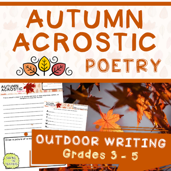 Autumn Acrostic Poetry by Saving The Teachers | TPT