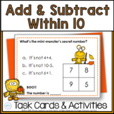 Autumn Addition and Subtraction Within 10 - Fall Math Cent