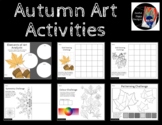 Autumn Art Activities, Art Elements/ Grid Drawing/ Symmetr