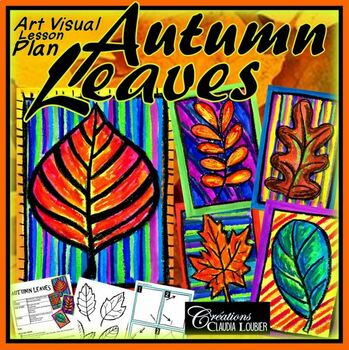 Preview of Autumn Art Activity and Lesson Plan for Kids: Autumn Leaves