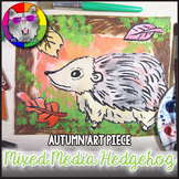 Autumn Art Lesson, Hedgehog Art Project, Fall Art Activity